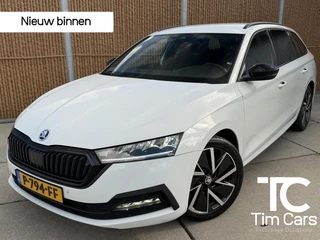 Skoda Octavia Combi 1.0 e-TSI Sport Automaat Trekhaak uitklapbaar | LED verlichting | Sfeerverlichting | Climate & cruise control | Lichtmetalen velgen 18 inch | Sportonderstel | Zwart optiek | Parkeersensoren voor en achter