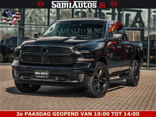 Dodge Ram Pick-Up BLACK OPS | 5.7 HEMI V8 402PK | MORIMOTO LED | Eerste Eigenaar | Diamond Black | Comfortabele Dubbele Cabine DC met Royale 5 Zitplaatsen |