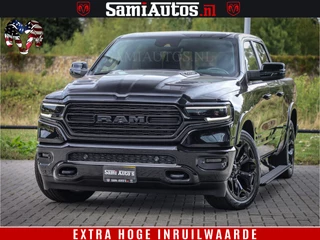 Dodge Ram 1500 DIAMOND LIMITED NIGHT 5.7 V8 | BLACK OPS | MULTITAILGATE | PANO | ADAPTIVE CRUISE | 360CAM | APPLE CARPLAY | PRINS LPG ONDERBOUW | LUCHTVERING | 4X4 | Comfortabele Dubbele Cabine met Royale 5 Zitplaatsen | BEUTY | MEEST COMPLETE UITVOERING | ALLES IN ZWART & WIELEN HOOGGLANS ZWART |