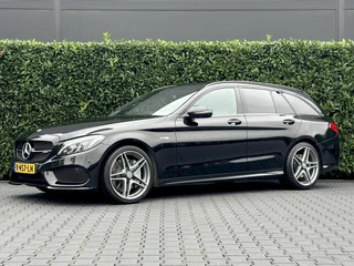 Mercedes C-klasse Estate AMG 43 4MATIC, PANO, BURMESTER, AMG PERFORMANCE UITLAAT, 360 CAMERA, LEDER/ALCANTARA, ELEKTRISCHE STOELEN/KOFFERKLEP, ECC-AIRCO, STOELVERWARMING, LICHTMETAAL 19