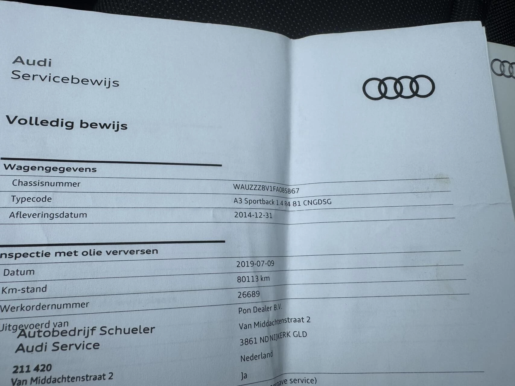 Hoofdafbeelding Audi A3