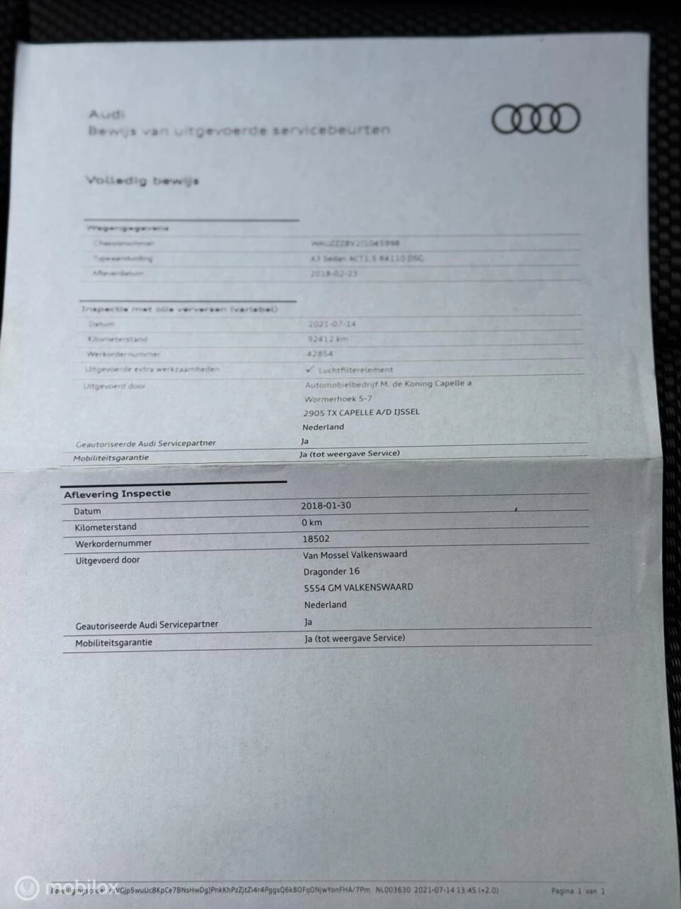 Hoofdafbeelding Audi A3