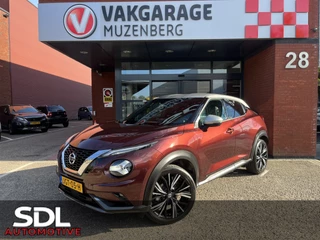 Hoofdafbeelding Nissan Juke Nissan Juke 1.0 DIG-T N-Design // ADAPT. CRUISE // BOSE AUDIO // LEDER-ALCANTARA // 360 CAMERA // DODEHOEK // NAVI+CARPLAY // KEYLESS //