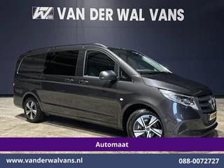 Mercedes-Benz Vito 116 CDI 164pk 9G-Tronic Automaat L2H1 Dubbele Cabine Fabrieksgarantie Euro6 Airco | 2x zijdeur | 5-Zits | 360 graden Camera | Navigatie LED, LM velgen, 2500kg Trekhaak, Adaptieve Cruisecontrol, Parkeersensoren, Isofix, MBUX