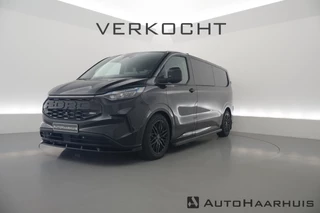 Ford Transit Custom 2.0 TDCI L2H1 BLACK EDITION | Dubb.Cab. | Automaat | RAPTOR | Camera | Adapt. Cruise | Navi | CarPlay | Trekhaak | 19"