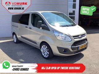 Ford Transit Custom Tourneo 2.0 TDCI 130 pk L2 EXPORT EUR6 9 Pers/ 9P/ Airco/ Cruise/ PDC/ LMV/ Trekhaak