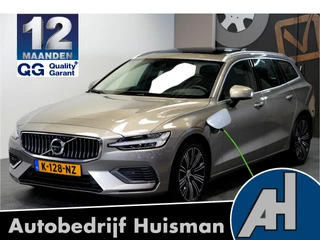Volvo V60 2.0 T6 AWD 250kW/340pk Aut8 Twin Engine Inscription PANORMADAK + HARMAN/KARDON + NAVI SENSUS + ADAPT.CRUISE + PILOT ASSIST + BLIS + STOEL-&STUURVERWARMING + 360 CAMERA + EL.TREKHAAK + HEAD-UP DISPLAY + PARKSENSOREN V&A + 19" LM-VELGEN!!