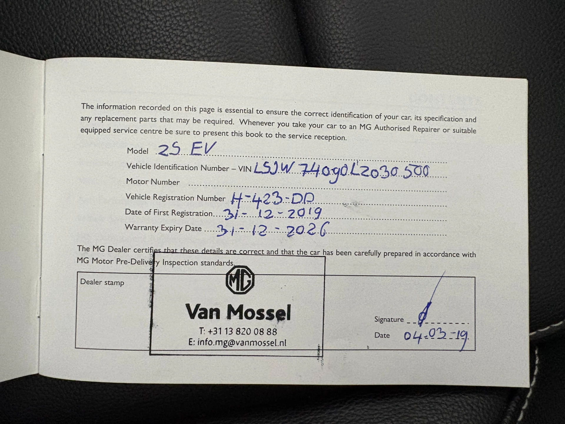 Hoofdafbeelding MG ZS EV