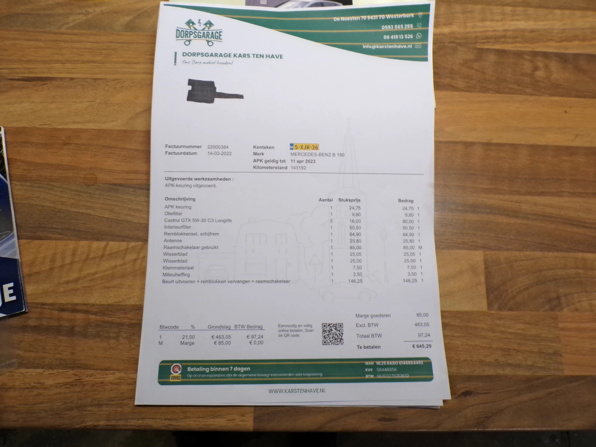 Hoofdafbeelding Mercedes-Benz B-Klasse