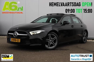 Mercedes-Benz A-klasse 160 Business Solution Panoramadak Widescreen Trekhaak 18 inch AMG Velgen Navigatie Camera Full LED Lane Assist Stoelverwarming