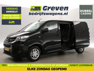 Opel Vivaro 2.0 CDTI L3H1 Dubbele Cabine Airco Camera Cruise 6 Persoons Carplay Navi PDC 2xSchuifdeur Trekhaak