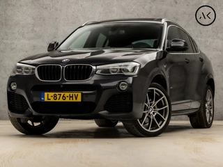 Hoofdafbeelding BMW X4 BMW X4 xDrive20i M Sport High Executive 184Pk Automaat (NAVIGATIE, M PAKKET, MEMORY SEATS, HEAD-UP DISPLAY, LEDER, CAMERA, STOELVERWARMING, GETINT GLAS, NIEUWE APK, NIEUWSTAAT)