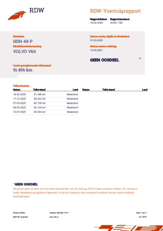 Hoofdafbeelding Volvo V60