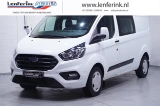 Ford Transit Custom 2.0 TDCI 130 pk Dubbel Cabine L2 va 399,- p/mnd Navi, Camera, Dodehoek Assist, PDC V+A, Laadruimte Pakket, 3-Zits