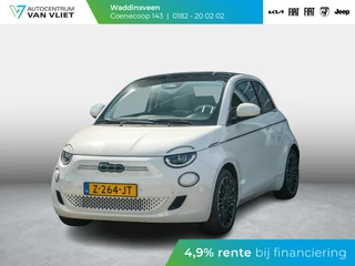 Fiat 500e La Prima 42 kWh | Clima | Cruise | Leder | 17" | Priv Glass | Winter Pack | JBL Sound | BSM | Apple Carplay