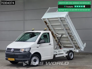 Volkswagen Transporter 150PK Open Laadbak Trekhaak Euro6 Pritsche Pickup Open Box Trekhaak