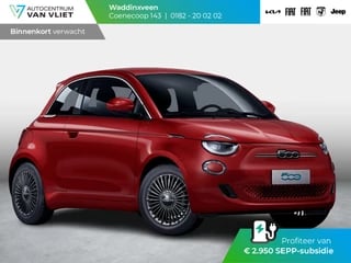 Fiat 500 Urban 42 kWh   | Clima | Cruise | Apple Carplay | Camera | Stoelverwarming | 16" | Sepp € 2.950,-