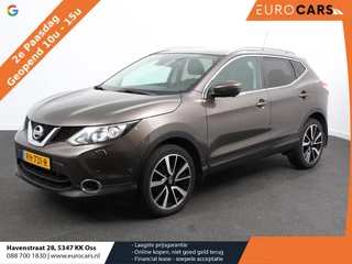 Nissan Qashqai 1.2 Tekna Airco | Cruise control | LED | Parkeersensoren | Camera | Radio | Lichtmetalen velgen | Verwarmde voorstoelen | Panoramadak | Trekhaak