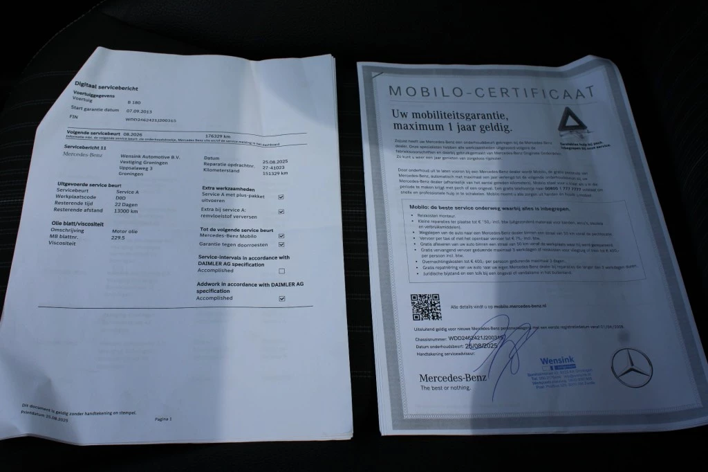 Hoofdafbeelding Mercedes-Benz B-Klasse