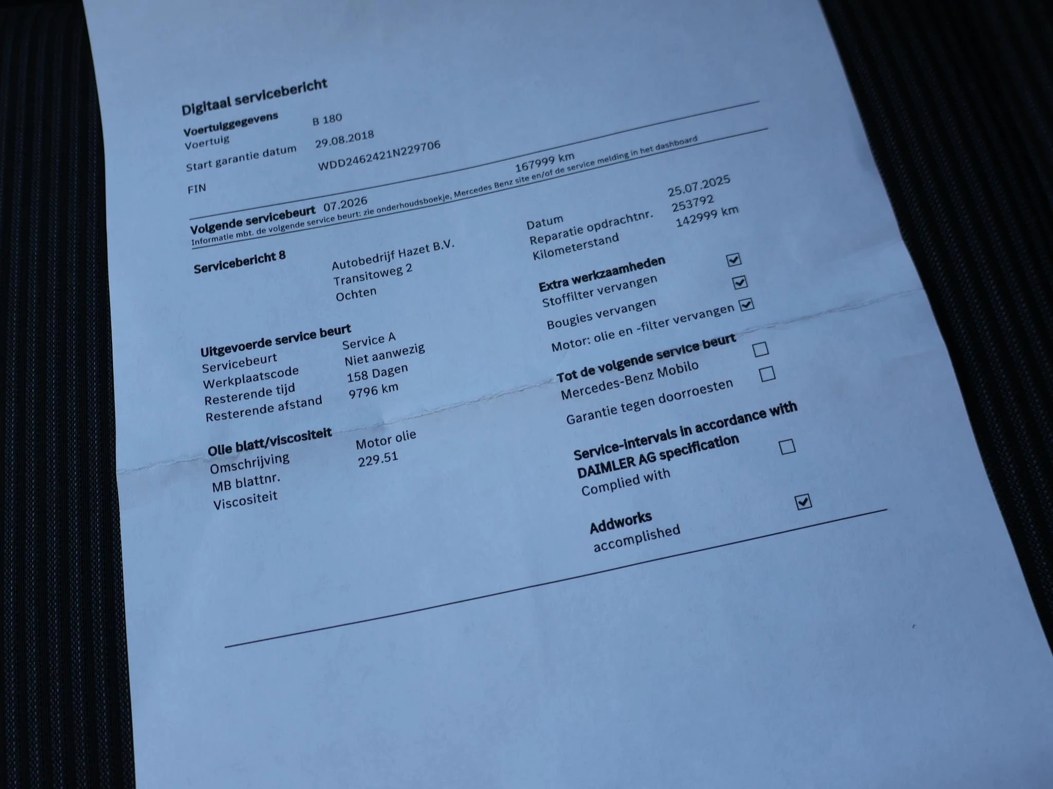 Hoofdafbeelding Mercedes-Benz B-Klasse