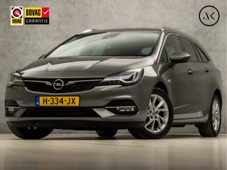 Opel Astra Sports Tourer 1.2 Elegance 146Pk (APPLE CARPLAY, GROOT NAVI, CLIMATE, CAMERA, LEDER, GETINT GLAS, SPORTSTOELEN, KEYLESS, LANE ASSIST, LED KOPLAMPEN, DAB+, LM VELGEN, NIEUWSTAAT)