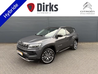 Jeep Compass 1.5T e-Hybrid S (Leder incl verwarming/koeling/geheugen - Elektrische Klep - 360gr Camera - 19"- LED - Navigatie - Adaptieve Cruise Controle - Automatische Airco - Stuurwiel verwarming)