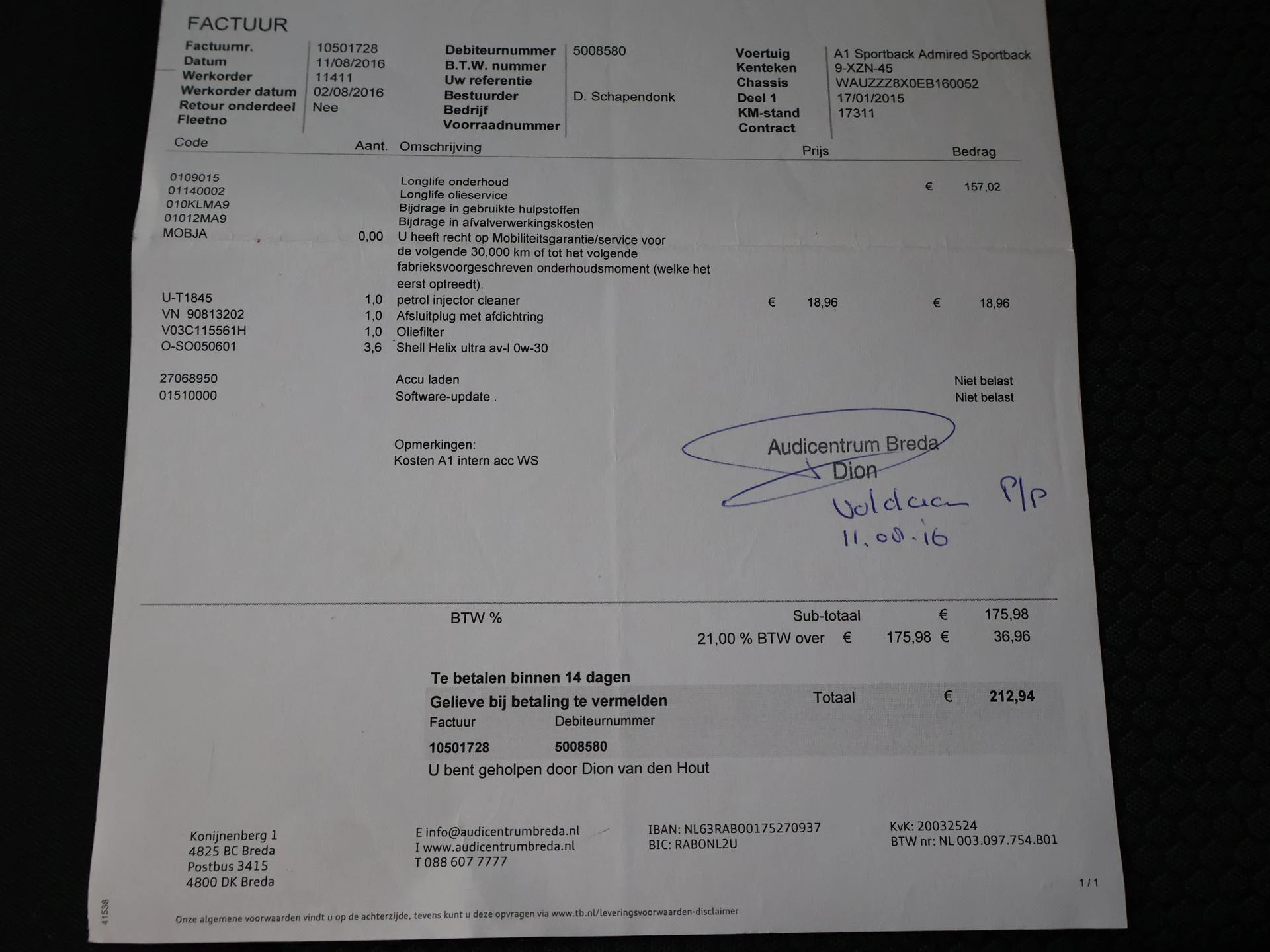 Hoofdafbeelding Audi A1 Sportback