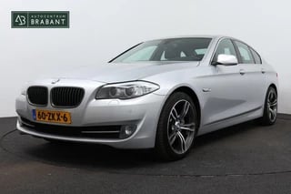 BMW 5-serie 520i High Executive AANBIEDING! (NL-auto, Goed OnderH, Navi Pro, StoelV, Leer, Parkeerhulp V+A, Cruise Con, Etc)