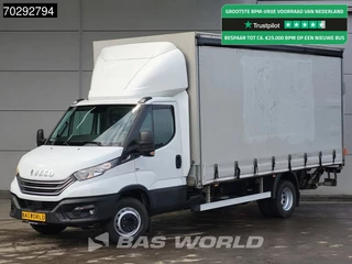 Iveco Daily 60C18 3.0L Automaat Laadklep 180PK Schuifzeilen Zeilen Airco Cruise D'Hollandia Euro6 Schuifzeil Koffer Gesloten laadbak Airco Cruise control