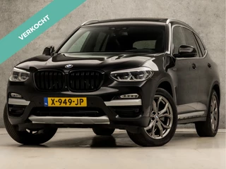 BMW X3 xDrive20i High Executive 184Pk Automaat (PANORAMADAK, HEAD-UP DISPLAY, GROOT NAVI, STUUR/STOELVERWARMING, ELEK SPORTSTOELEN, LEDER, ZWART HEMEL, GETINT GLAS, SFEERVERLICHTING, NIEUWSTAAT)