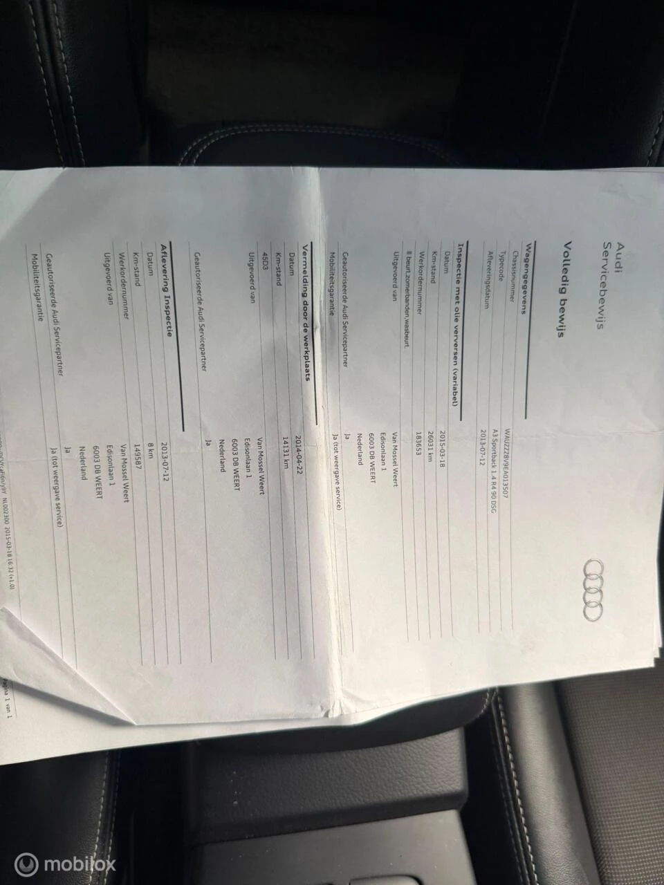 Hoofdafbeelding Audi A3