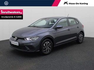 Volkswagen Polo 1.0 TSI Life Edition, 95 pk 5 versn. Hand · Airconditioning automatisch, 2-zone (climatronic) ·  Velgen 'essex', 15 inch lichtmetaal ·