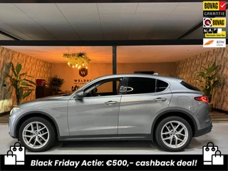 Alfa Romeo STELVIO 2.0 Turbo First Edition Garantie Memory StuurVW StoelVW Camera Elek Achterklep Leder Cruise Clima Navi Rijklaar