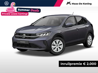 Volkswagen Taigo Edition 1.0 TSI 95 pk 5 versn. Hand · Parkeersensor achter · Multfunctioneel stuurwiel ·  Private lease ,- € 399 per maand ·