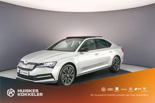 Skoda Superb Sportline Business 1.4 TSI PHEV 218pk DSG Automaat Panoramadak, Adaptive cruise control, 360 camera, Elektrische achterklep, Achteruitrijcamera, Navigatie, Stuurwiel verwarmd, Stoelverwarming