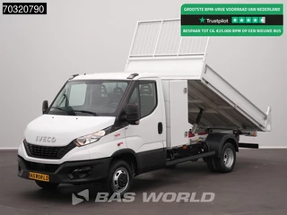 Iveco Daily 35C16 3.0L Kipper met Kist Dubbellucht 3,5t Trekhaak Navi Airco Cruise Camera Euro6 Tipper Benne Kieper Airco Trekhaak Cruise control