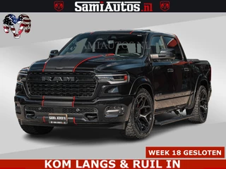 Dodge Ram Pick-Up HULK | Limited Night H.O 540HP 706Nm | Massage + Full Option | De Meest Luxe en Volle in zijn Klasse | Hulk Pack is meer prijs | Comfortabele Dubbele Cabine met Royale 5 Zitplaatsen | BPM vrij | Nu Leverbaar uit Voorraad | Voorraad Nr 2357 - 5182