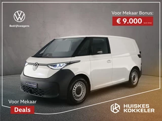 Hoofdafbeelding Volkswagen ID. Buzz Cargo Volkswagen ID. Buzz Cargo Economy Business 59 kWh 170pk > Netto-ACTIE-Prijs; bij koop of lease via HK / excl. kosten rijklaarmaken < | ACC | All-season banden | Achteruitrijcamera