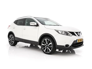 Nissan QASHQAI 1.2 Tekna *PANO | LEATHER | TOPVIEW | BLINDSPOT | LED-LIGHTS | NAVI-FULLMAP | HEATED-COMFORTSEATS | KEYLESS | DAB+ | PRIVACY-GLASS | ECC | AMBIENTLIGHT | LANE-ASSIST | PDC | TOWBAR | 19''ALU*