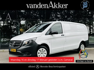 Mercedes-Benz Vito 110 CDI L2 Lang RWD // Airco // Achterklep // 12 mnd Garantie // 2000kg // Bank // Radio // CV // Betimmering // Wieldoppen