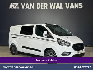 Ford Transit Custom 2.0 TDCI 130pk L2H1 Dubbele Cabine Euro6 Airco | 6-Zits | Camera | Apple Carplay | Xenon | Adaptieve Cruisecontrol Android Auto, 2800kg Trekhaak, Parkeersensoren, Verwarmde voorruit, Stoelverwarming, Achterklep
