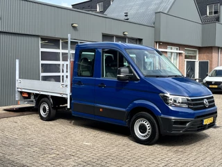 Volkswagen Crafter 35 2.0 TDI DC Laadklep 750kg Openlaadbak Pick-up Airco Cruise controle 6-Persoons Telefoonverbinding Euro 6 Lift Bpm vrij voor particulier gebruik!