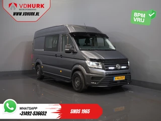 Volkswagen Crafter 2.0 TDI 180 pk DSG Aut. L3H3 DC Dubbel Cabine LED/ Adapt.Cruise/ Carplay/ Gev.Stoel/ Airco/ Navi/ Camera/ PDC/ 17”LMV/ Trekhaak