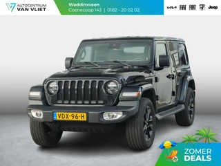 Hoofdafbeelding Jeep Wrangler Jeep Wrangler Unlimited 2.0T Sahara | Grijs kenteken | Stoel-/Stuurverwarming | Navi |  Adapt. Cruise | Clima | Camera | Leder | Keyless | 20" Velgen