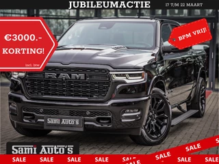 Dodge Ram 1500 LIMITED H.O | 540 PK | RAM VOL | Z.G.A.N | DEZE RAM BESCHIKT OVER ALLE BESCHIKBARE OPTIES | DUBBELE CAINE | 5 PERSOONS | DC |