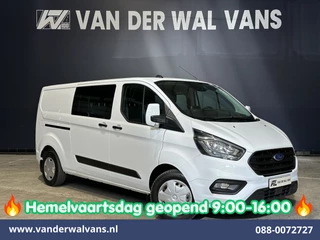 Ford Transit Custom 2.0 TDCI 130pk L2H1 Dubbele Cabine Euro6 Airco | 6-Zits | Camera | Navigatie | LED | Apple Carplay Cruisecontrol, Stoelverwarming, Verwarmde voorruit, Parkeersensoren, 2800kg trekvermogen