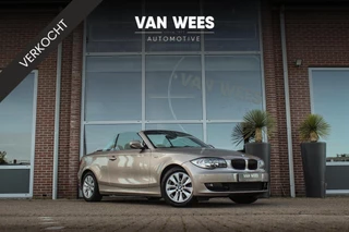 BMW 1-serie Cabrio 118i Executive | Sportstuur | Cruise control | Stoelverwarming | Leer | PDC | Regensensor | Lichtpakket | Mistlampen | Chrome-line