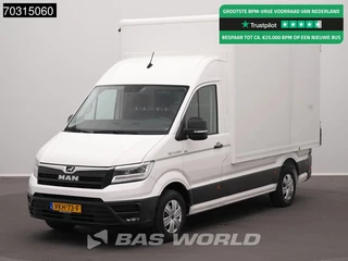 Hoofdafbeelding MAN eTGE MAN ETGE 3.140 100% Elektrisch 115km WLTP 36kWh LED Airco Cruise Camera Parkeersensoren Meubelbak Koffer Airco Cruise control