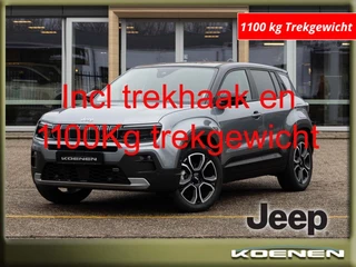 Hoofdafbeelding Jeep Avenger Jeep Avenger SUMMIT 156pk 1100 kg trekgewicht !!! LEER / ADATPIVE CRUISE / FU