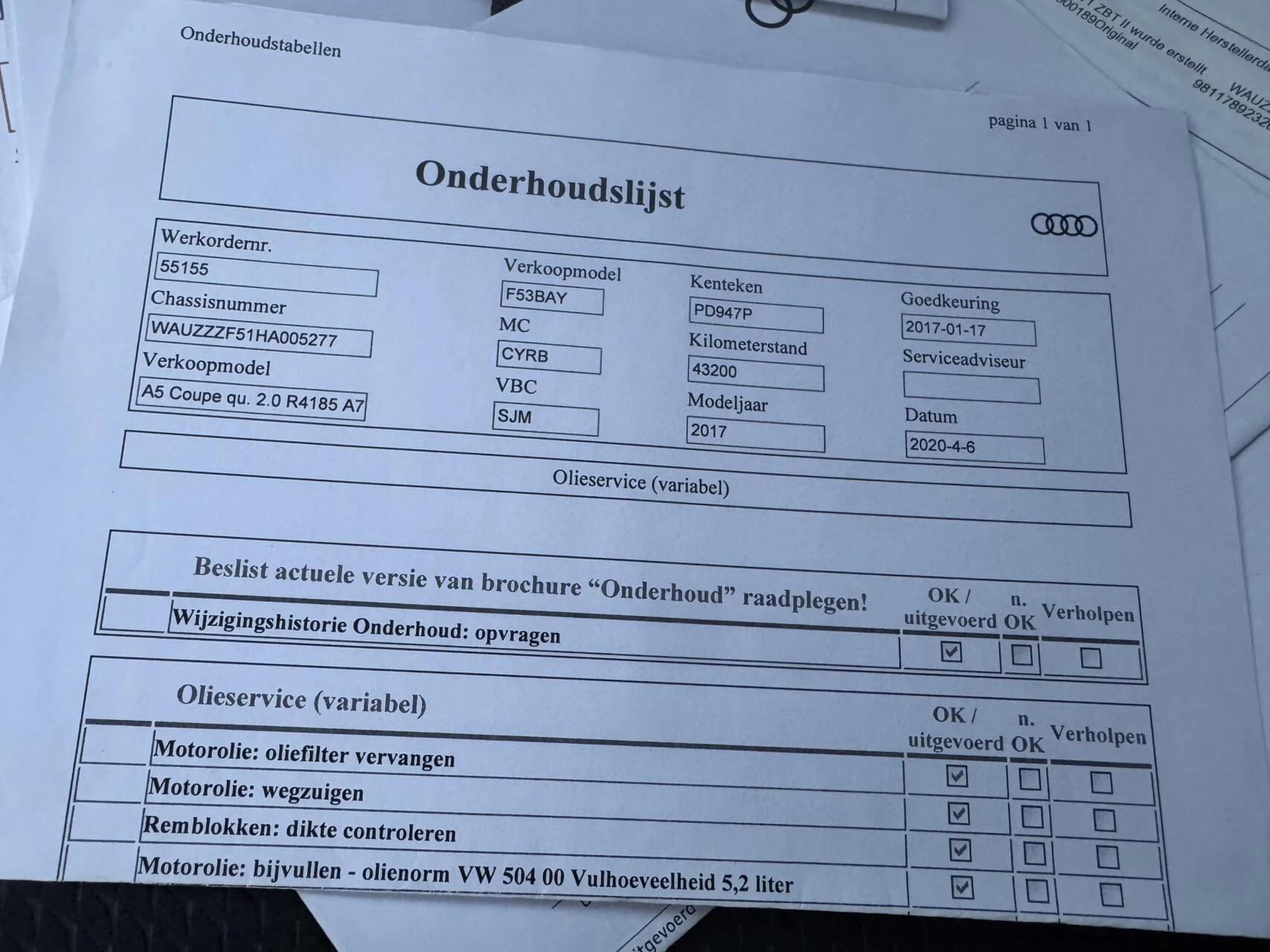 Hoofdafbeelding Audi A5